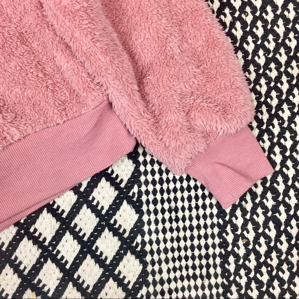 pull-over • fleece • half zip • baby blush - Picture 3 of 5